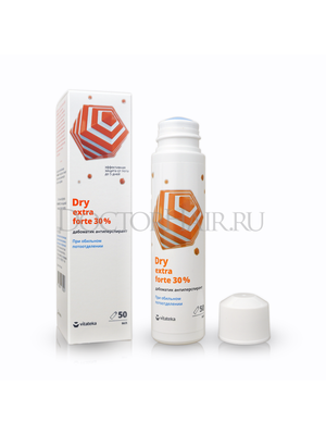 Витатека Драй Экстра Форте (Dry Extra Forte) дабоматик от обильного потоотделения 30%,  антиперспирант против запаха пота 50 мл
