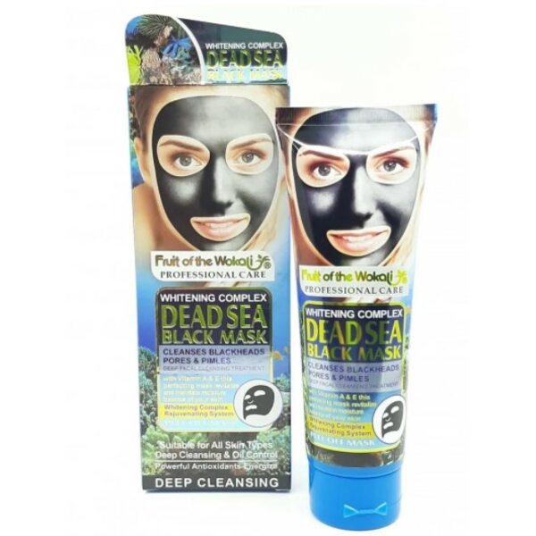 Очищающая черная маска-пленка с водорослями мертвого моря с витаминами А и Е, Wokali Black Mask