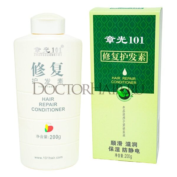 Кондиционер для восстановления волос Zhangguang 101 Hair repair Conditioner, натуральный кондиционер Чжангуан Фабао 101 с гидролизованным коллагеном, увлажняющие и восстанавливающие сухие и ломкие волосы