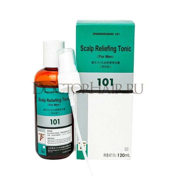 Купить Лосьон Zhangguang 101 Scalp Reliefing Tonic (for men) (export-packing) для волос, 120 мл фото 