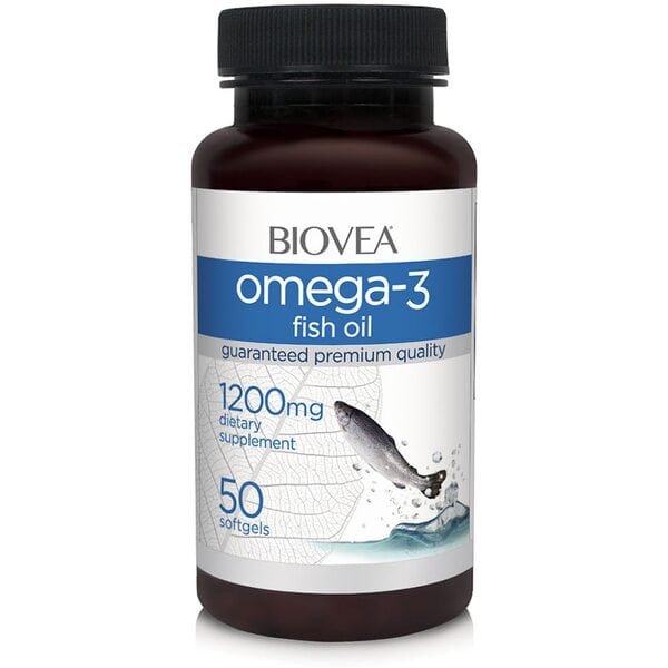 Купить Biovea Омега-3 Рыбий Жир 1200 мг 50 капсул фото 