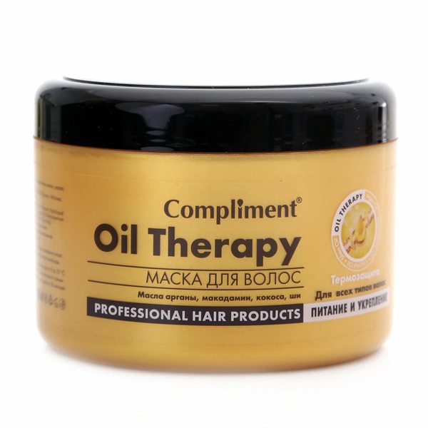 Купить Compliment Oil Therapy - маска для всех типов волос, питание и укрепление, 500 мл фото 