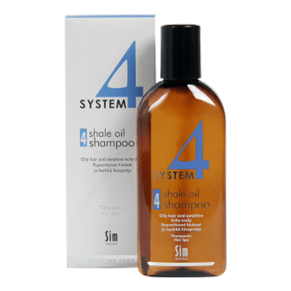 Шампунь Система 4 терапевтический № 4 для жирных волос  Sim Sensitive System 4 Shale Oil Shampoo 4, 215 мл