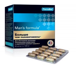Man´s formula мужские витамины для роста волос Man´s formula фото
